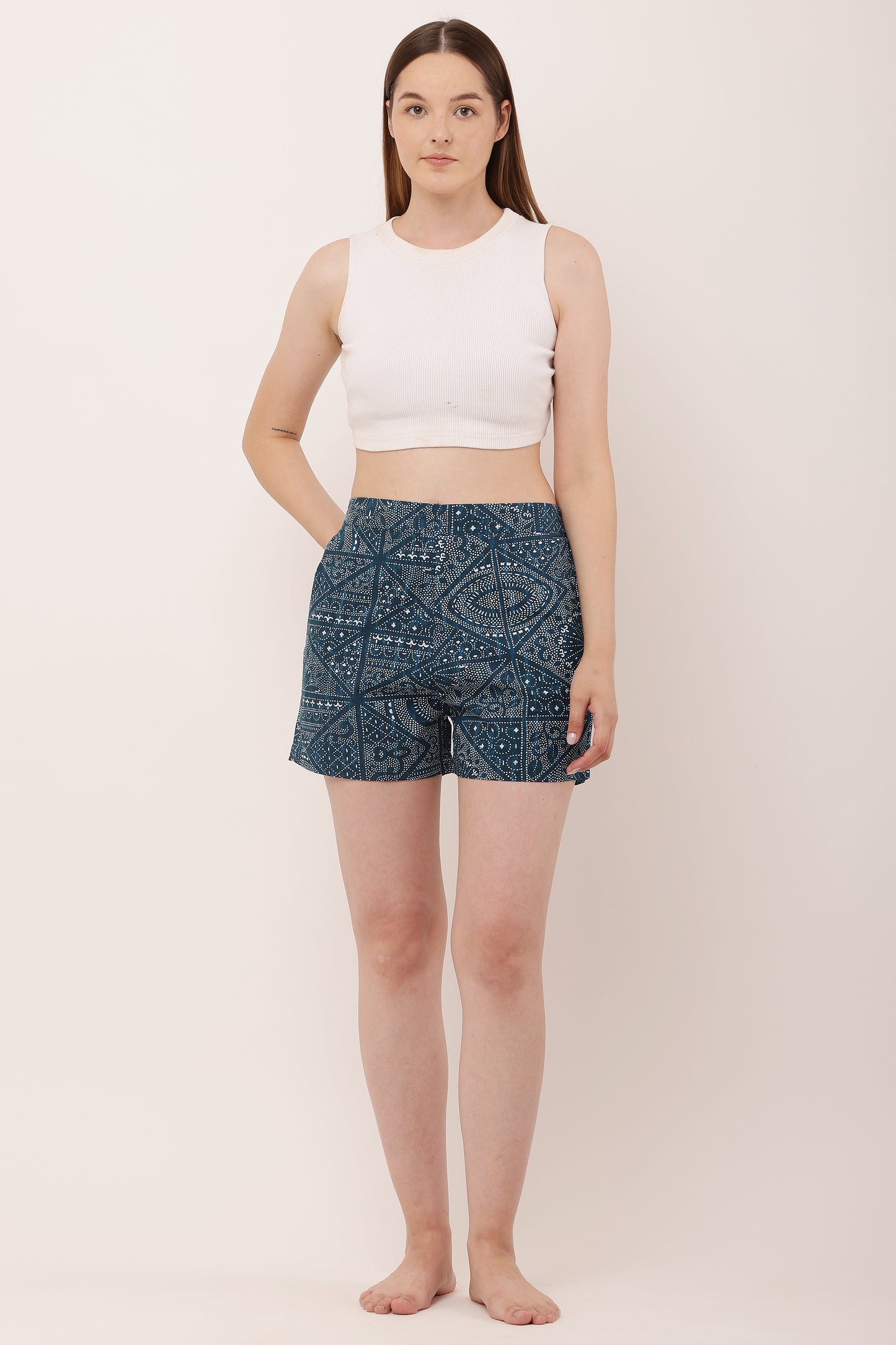 Women shorts white dots print | Gwadi's